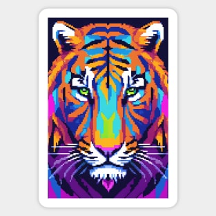 TIGER PIXELART HOME DECOR Sticker